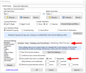 Profile Settings.